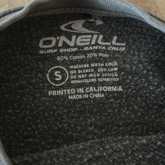 O’Neill Crewneck‎ Pullover Sweatshirt Color Gray Women’s Size S - Picture 7 of 7